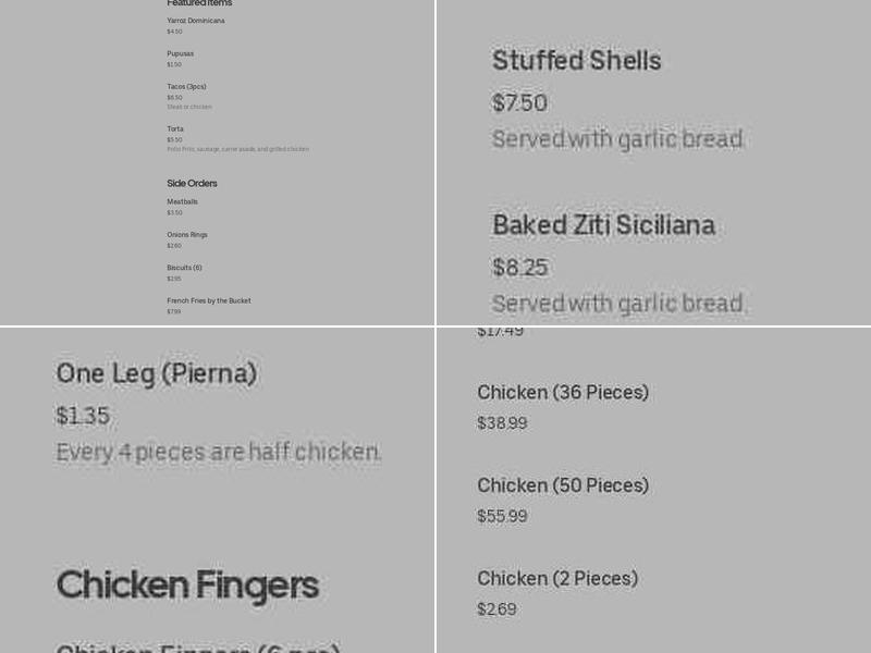Jenny's Deli Menu
