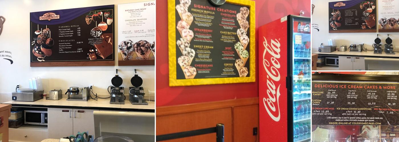 Cold Stone Creamery Menu
