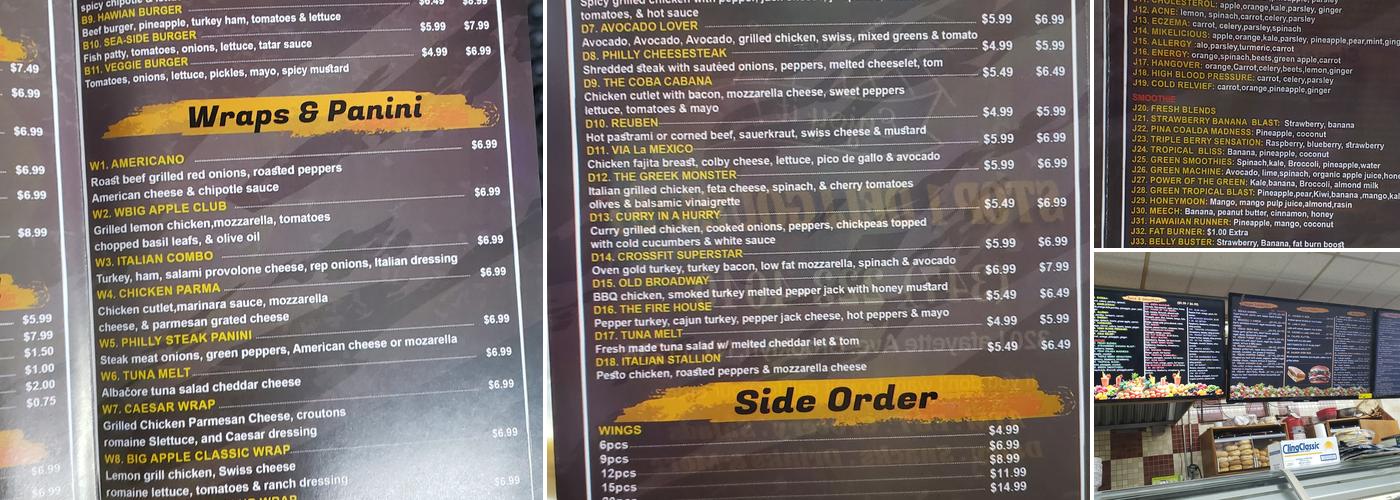 Stop 1 Deli Gourmet Menu