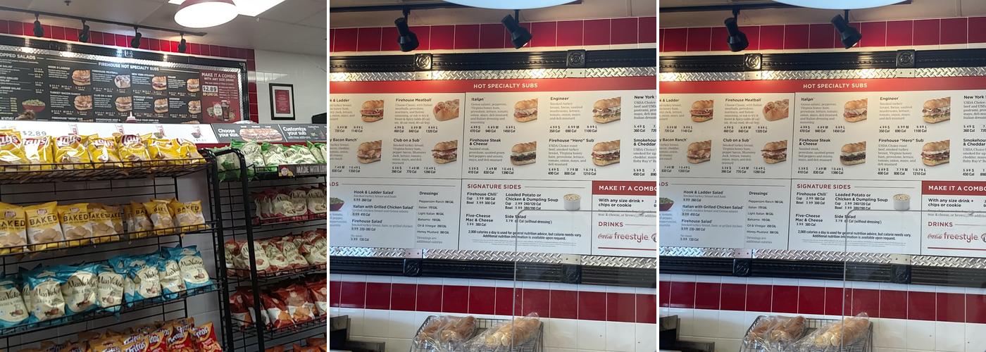 Firehouse Subs Pickerington Menu