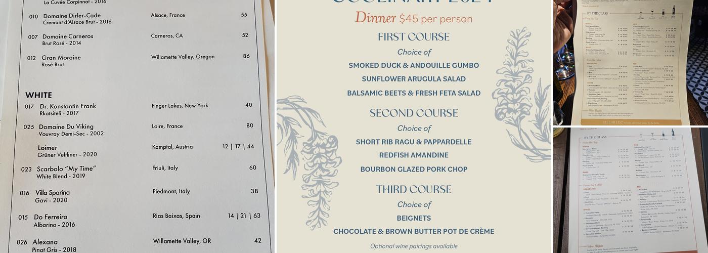Copper Vine Restaurant & Inn Menu