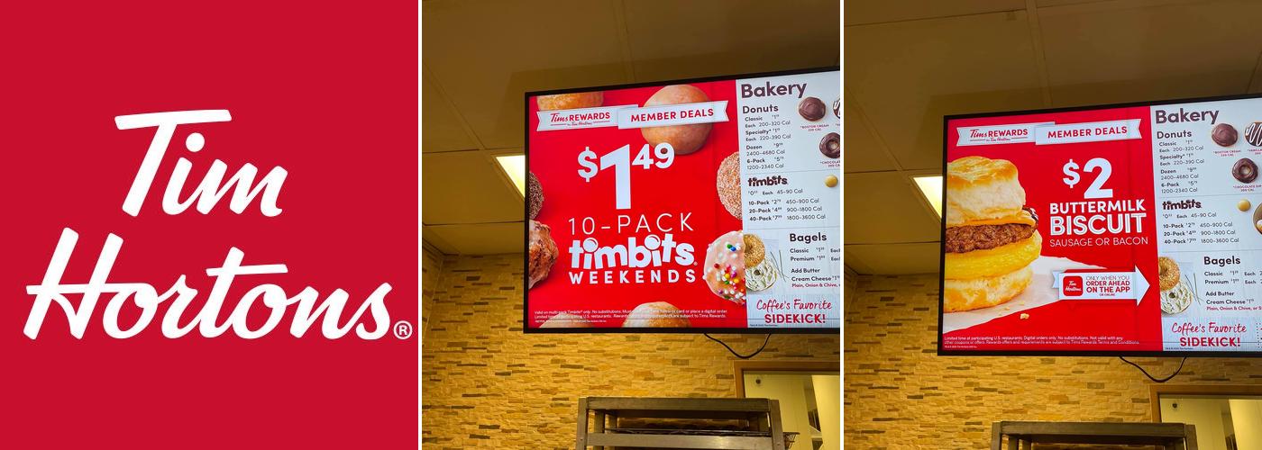 Tim Hortons Menu