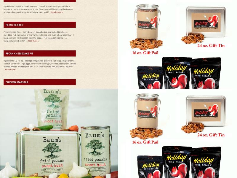 Holiday Fried Pecans Menu