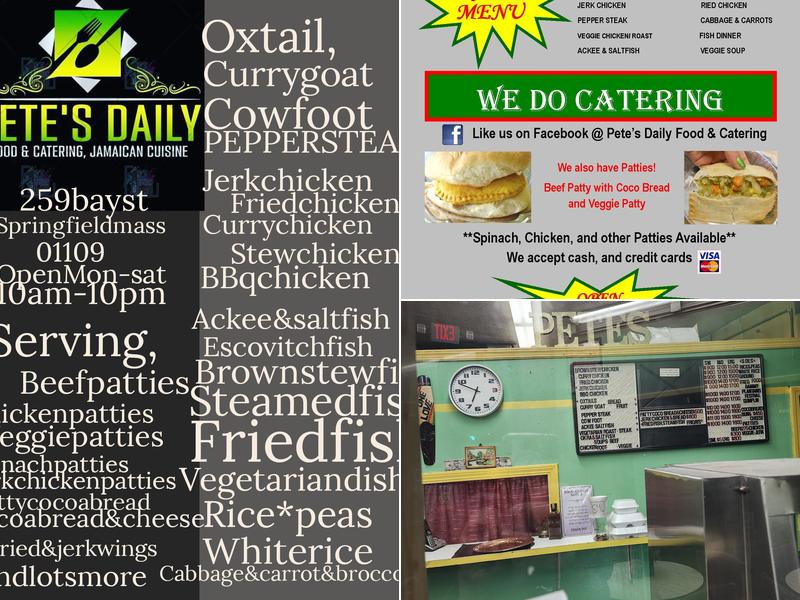 Pete's Daily Food Jamaican cuisine Menu