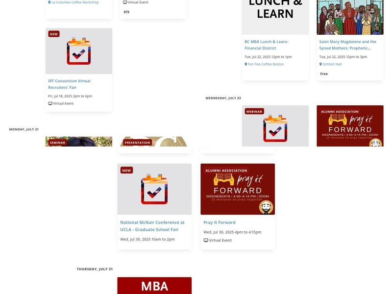 McElroy Commons Menu