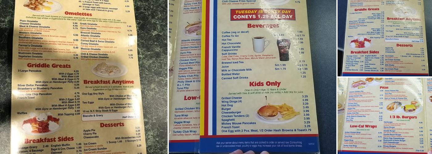Atlantic Coney Island Menu