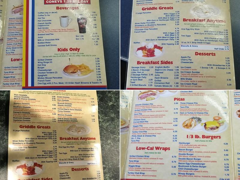 Atlantic Coney Island Menu