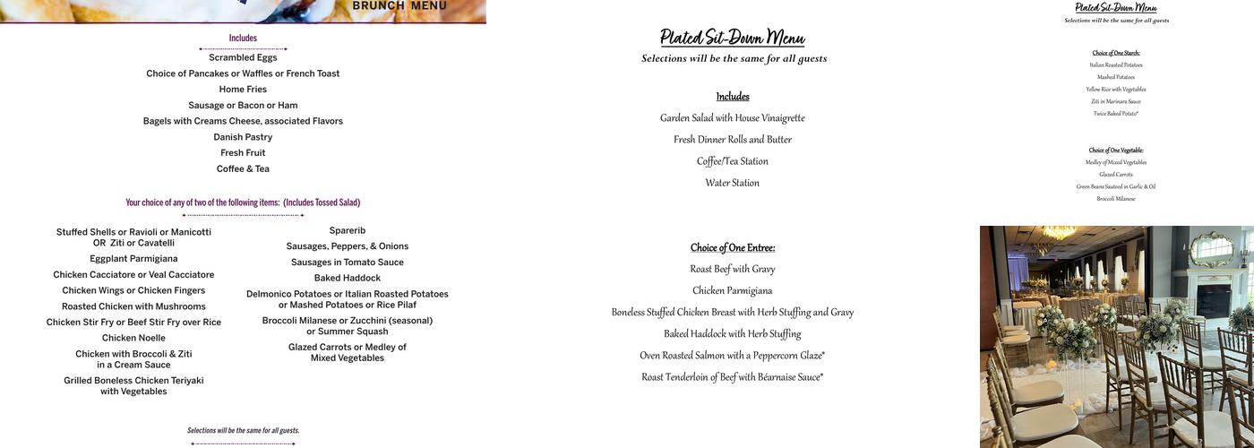 Anthony's Malden Menu