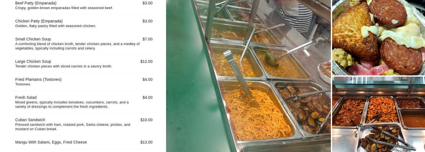 Manny Restaurant Menu