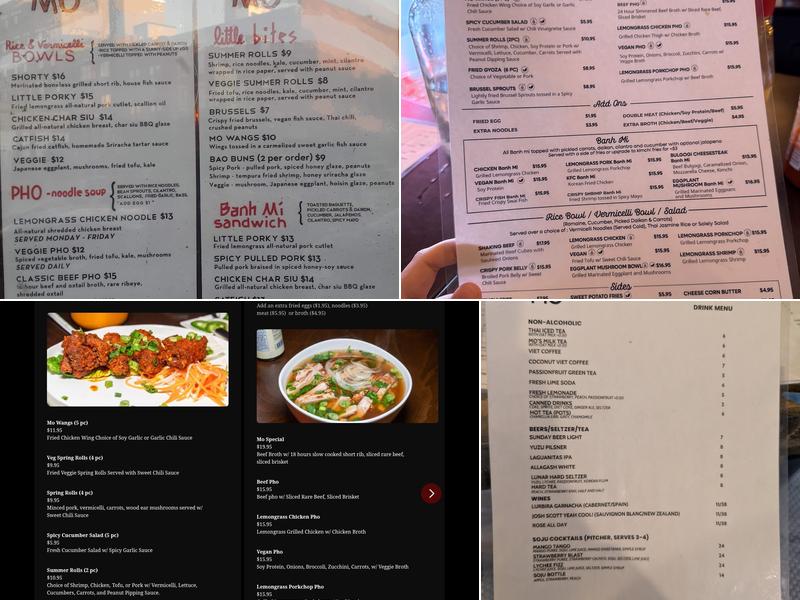 Little Mo Menu
