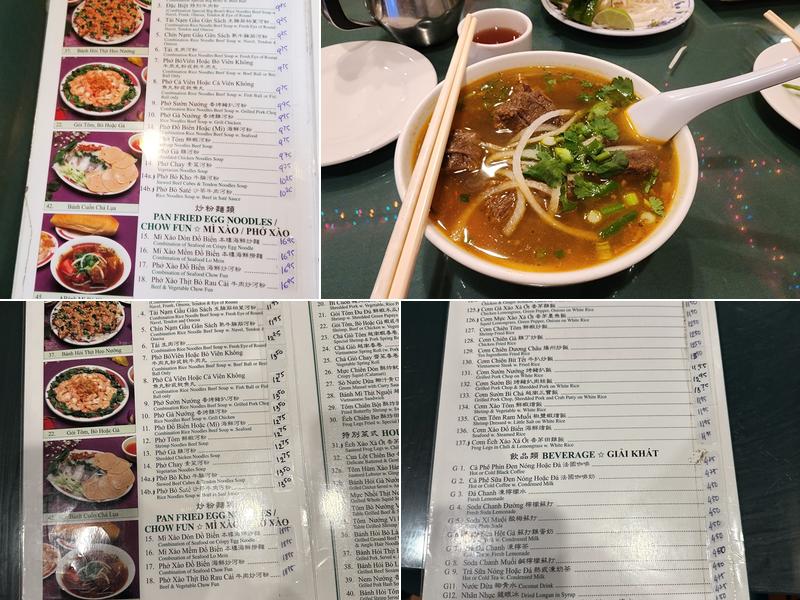 Thái Sơn Menu