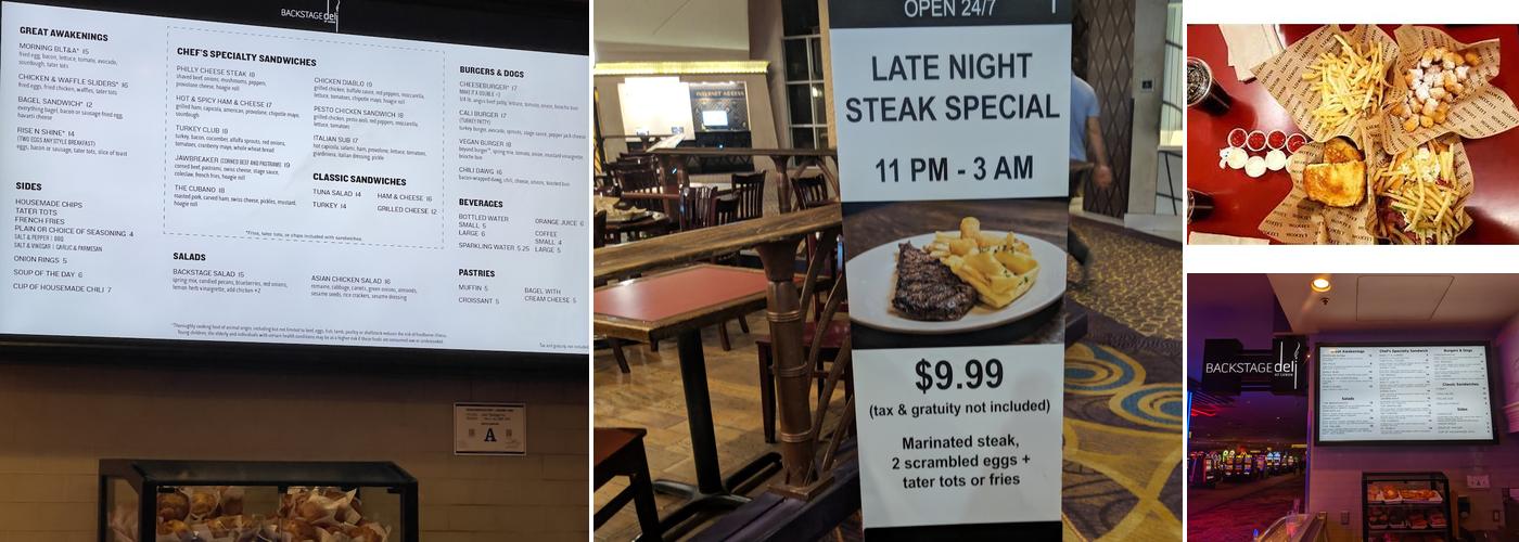 Backstage Deli Menu