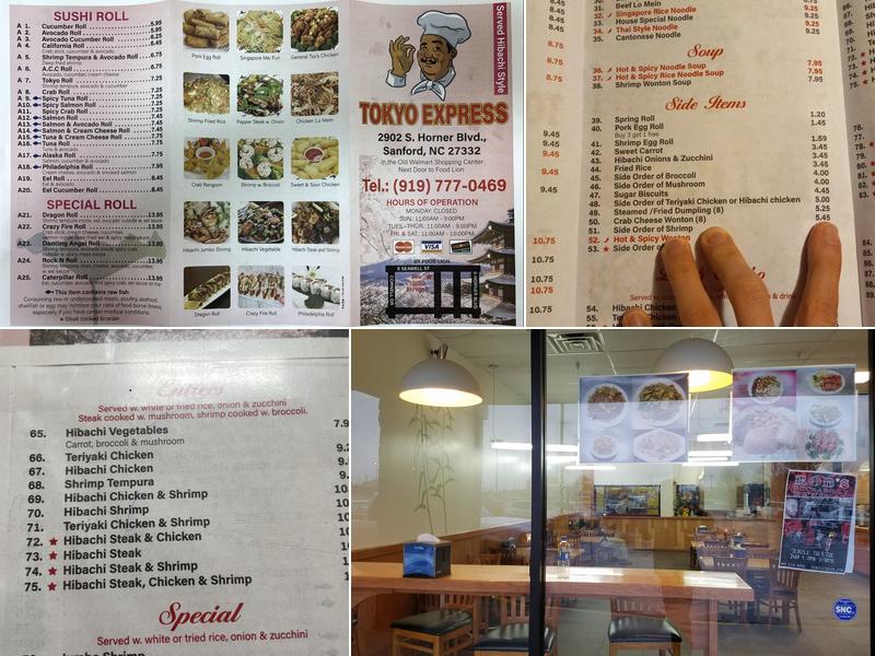 Tokyo Express Menu