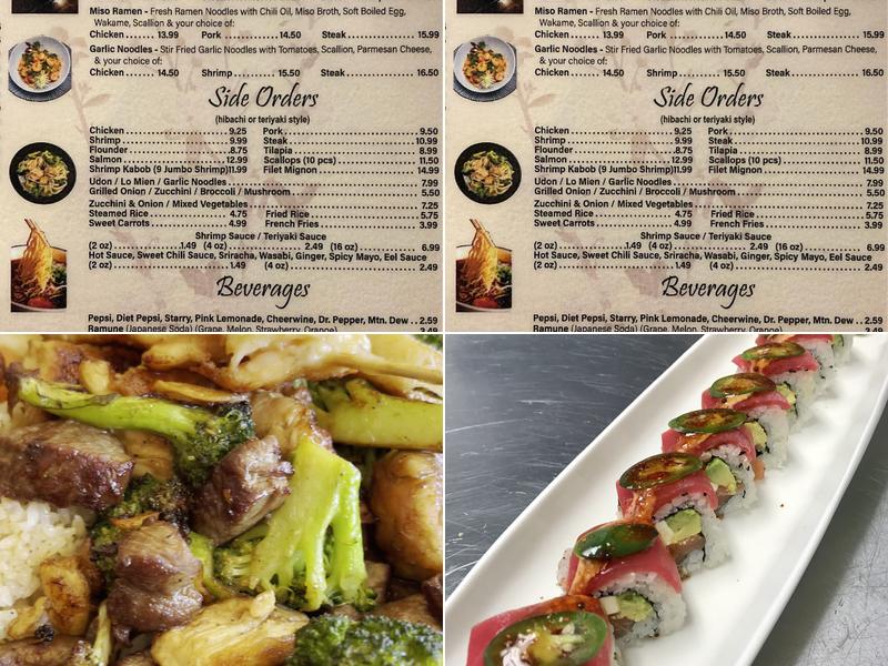 Sakura Japanese Restaurant & Sushi Bar Menu