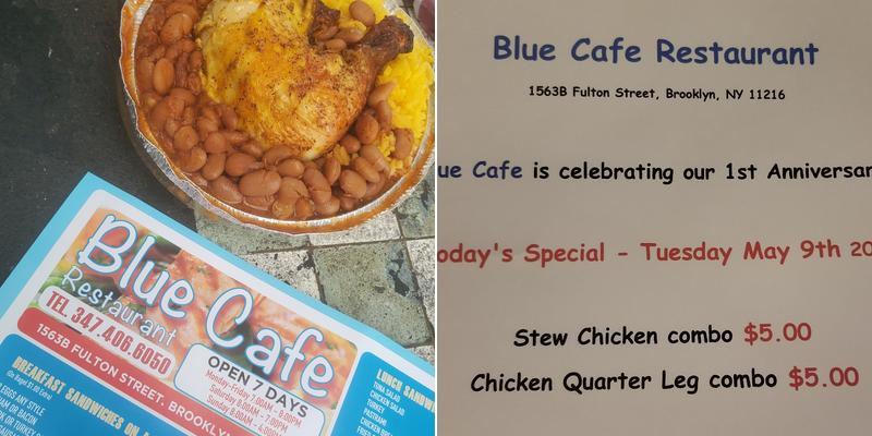 Blue Cafe Menu