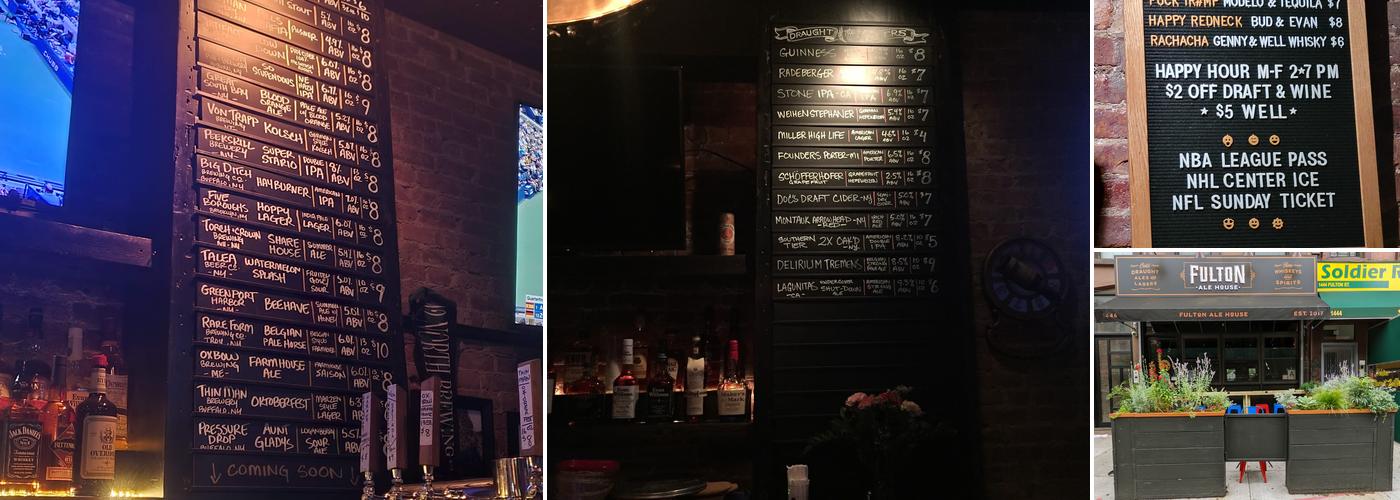 Fulton Ale House Menu