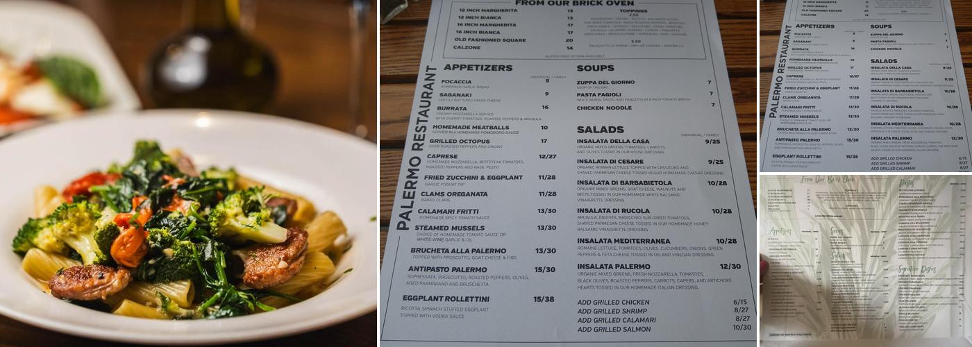 Palermo Menu