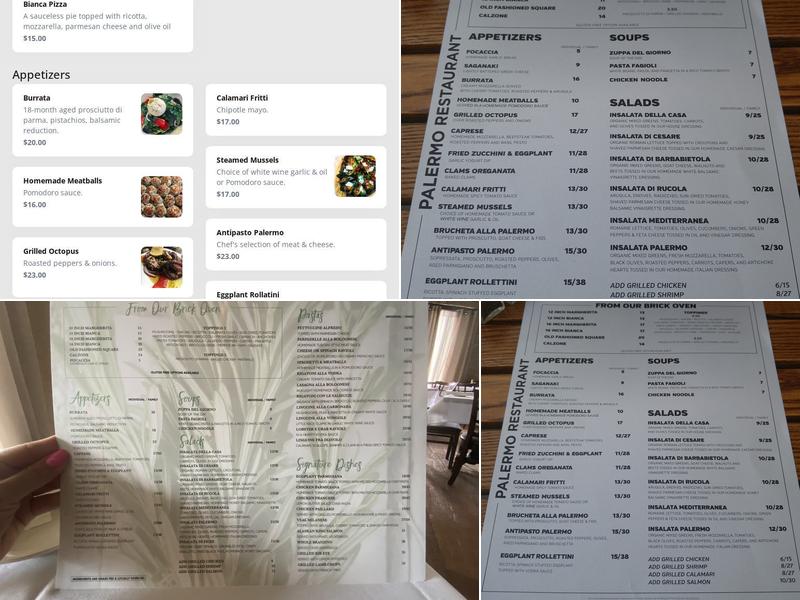 Palermo Menu