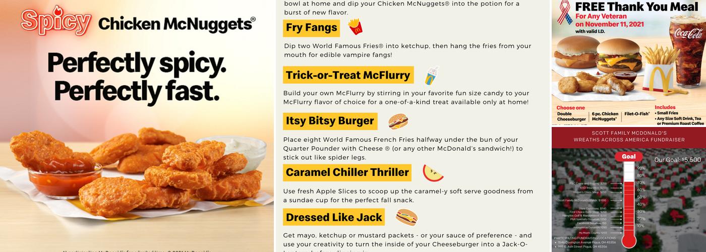 McDonald's Menu