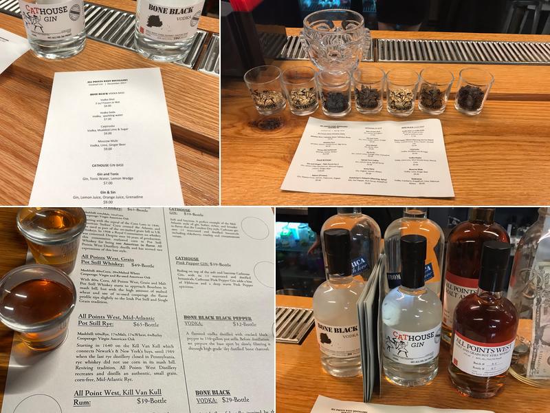 All Points West Distillery Menu