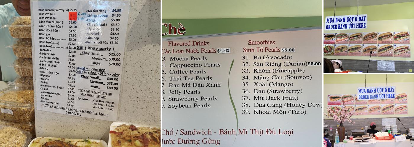 Duc Phuong Thach Che Menu