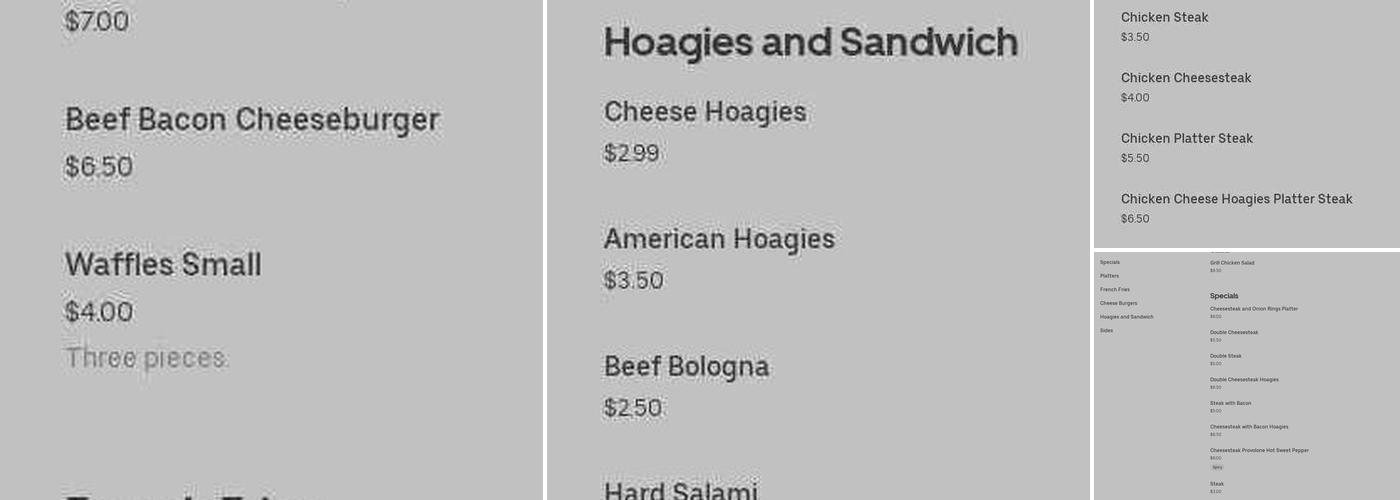 The Chicken Brothers Menu