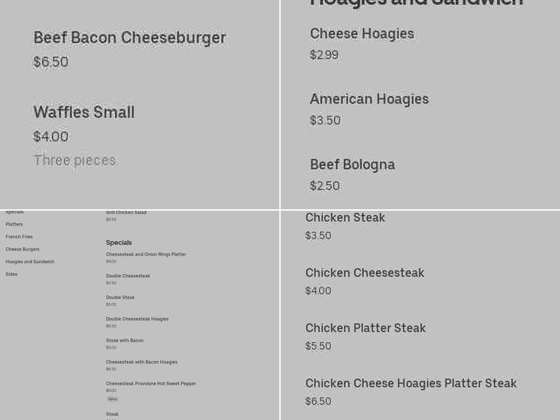 The Chicken Brothers Menu