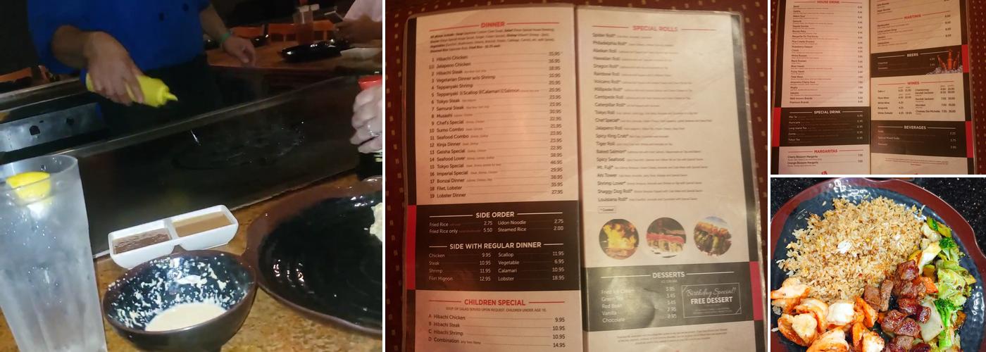 Tokyo Hibachi & Sushi Menu