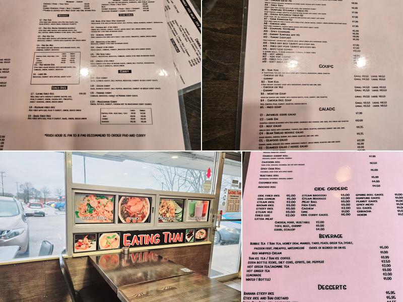 Eating Thai Menu