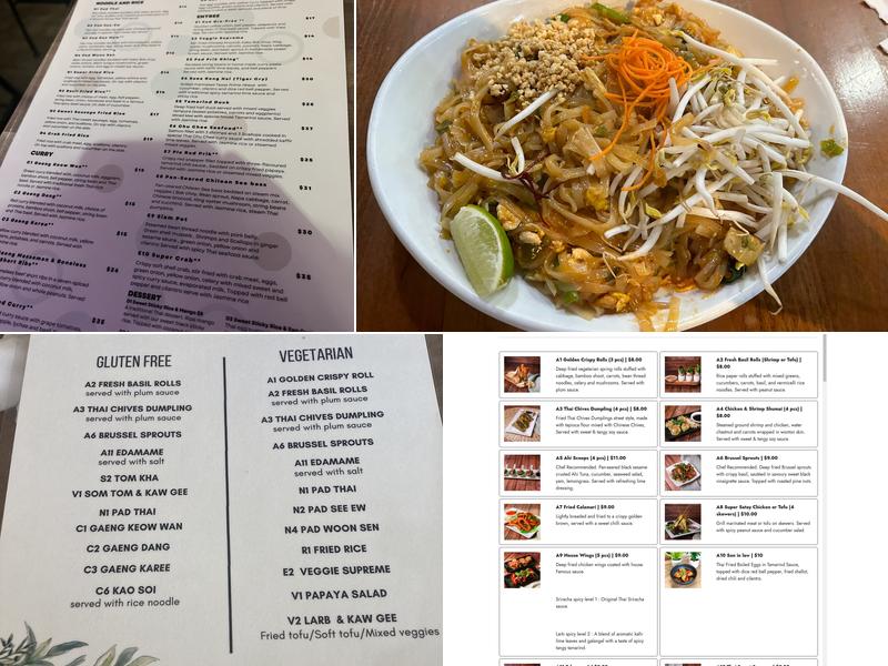 Super Thai Cuisine Menu