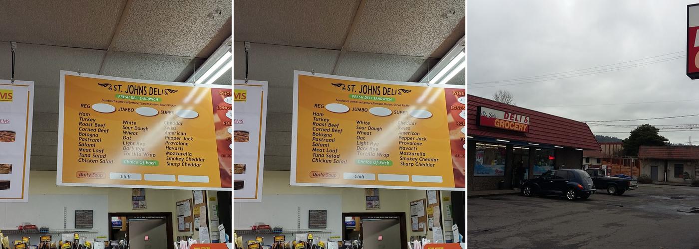 St. Johns Deli & Grocery Menu
