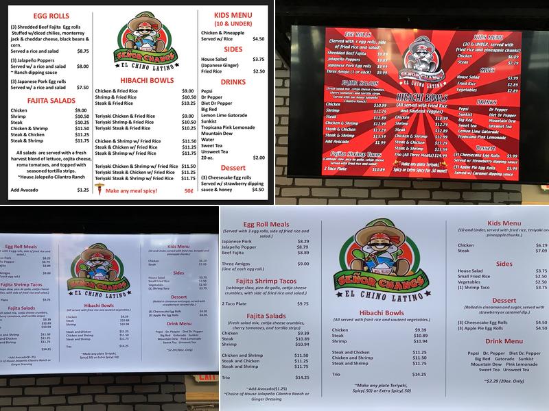 Señor Changs Menu