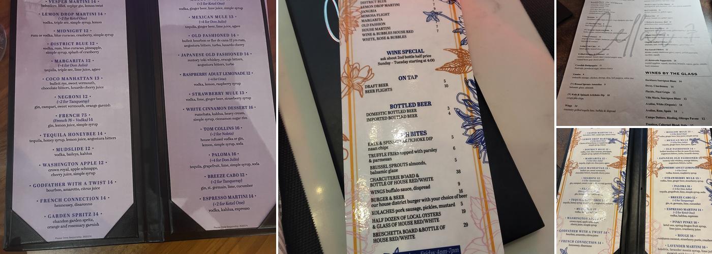 Cellar7 Menu