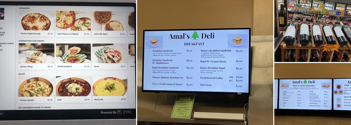 Amal's Deli and Market Menu
