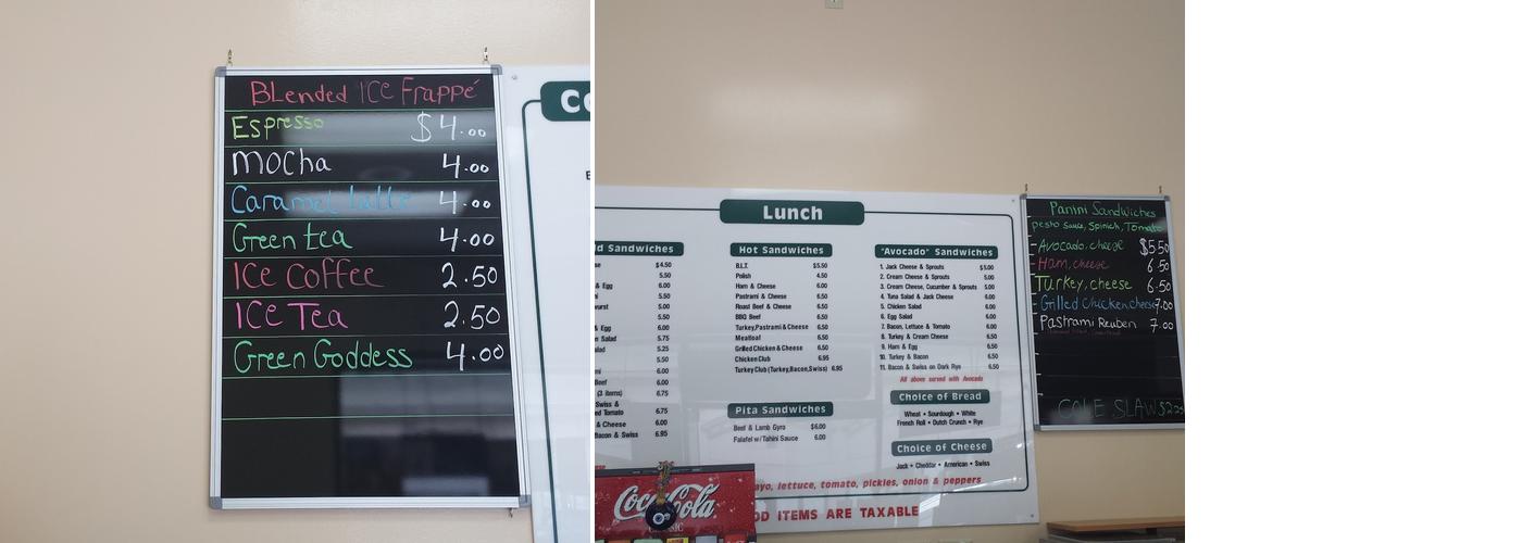 Jimmy's Snacks & Deli Menu