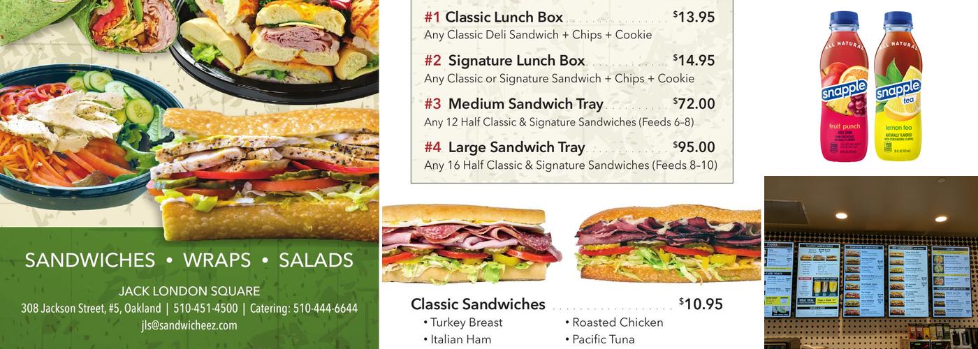 North Beach Sandwicheez and Cafe Menu