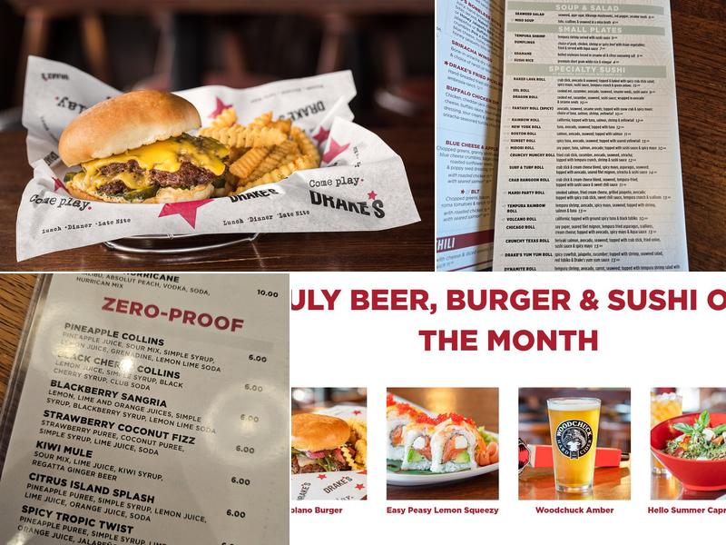 Drake's Chattanooga Menu