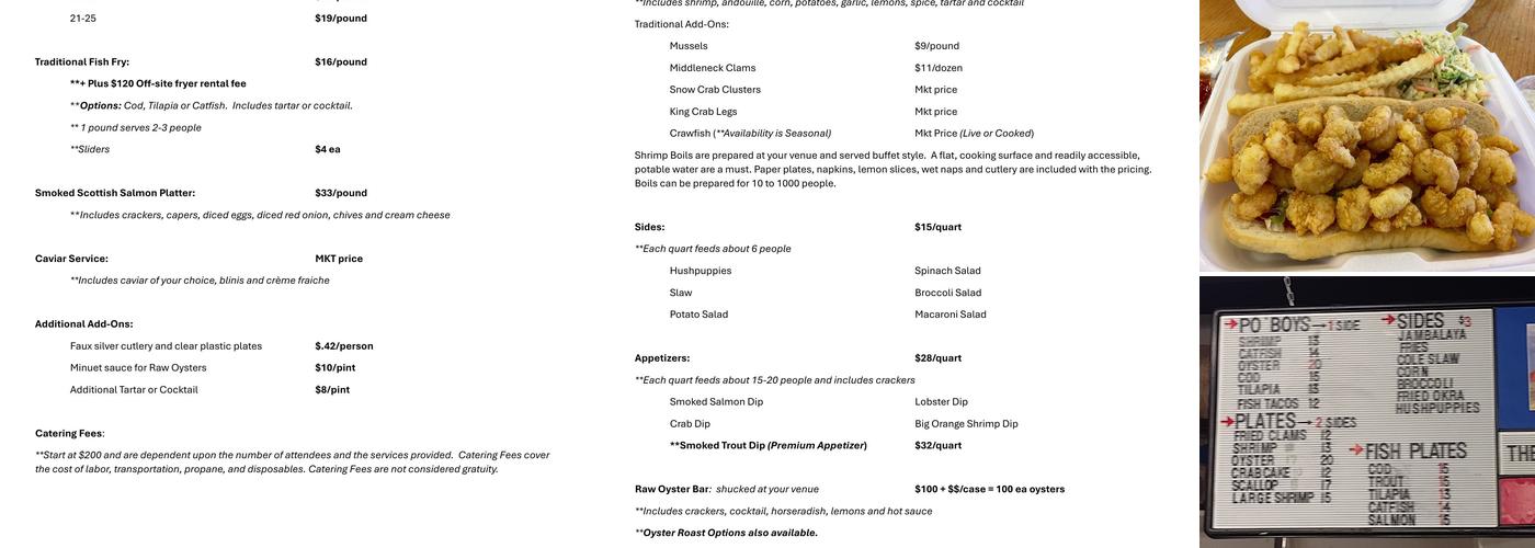 The Shrimp Dock – Farragut, TN Menu