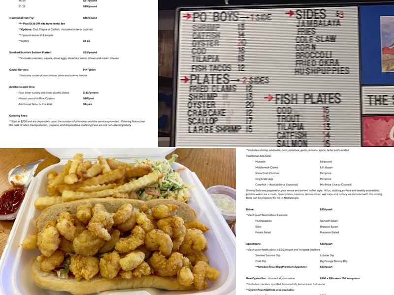 The Shrimp Dock – Farragut, TN Menu