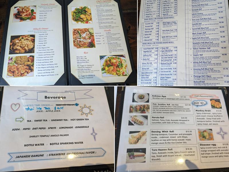 Passion Fin Menu