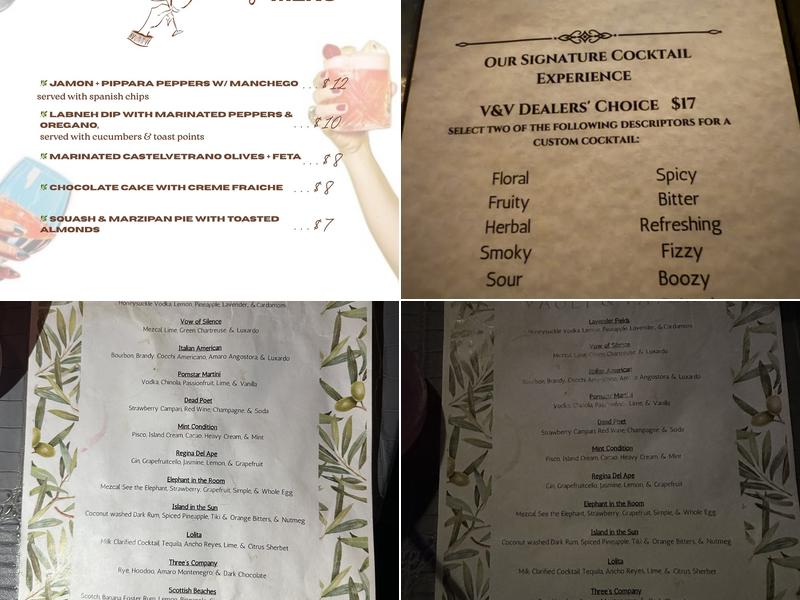 Vault & Vator Menu