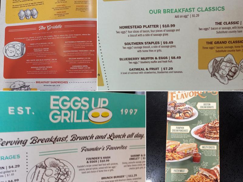 Eggs Up Grill Menu