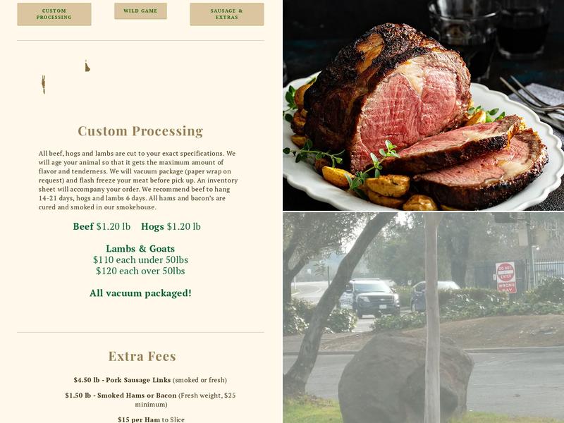 Browns Valley Market Menu