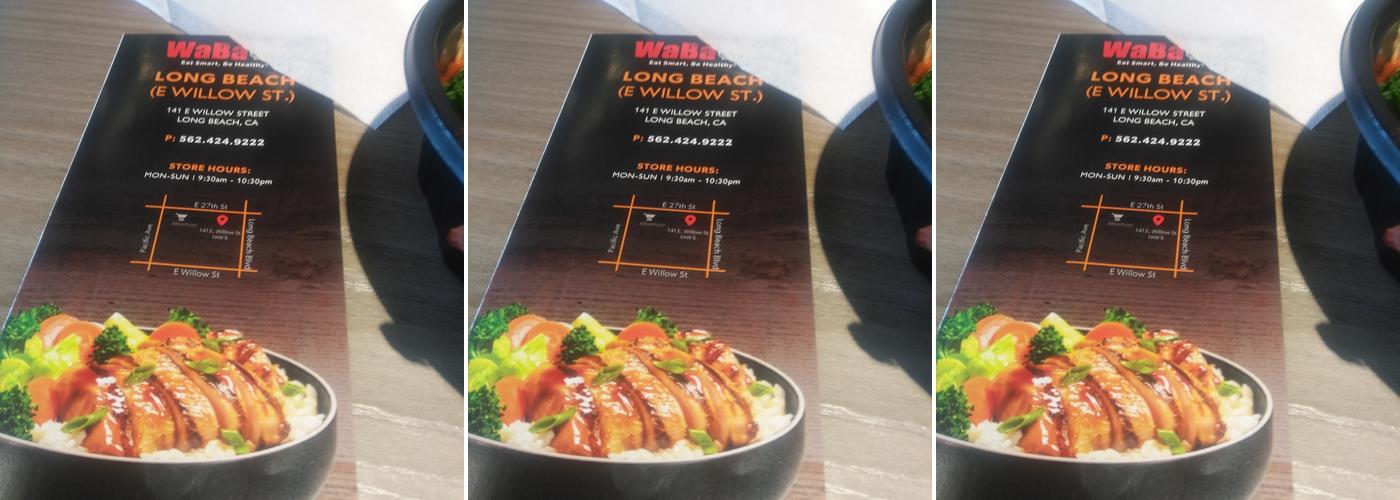 WaBa Grill Menu