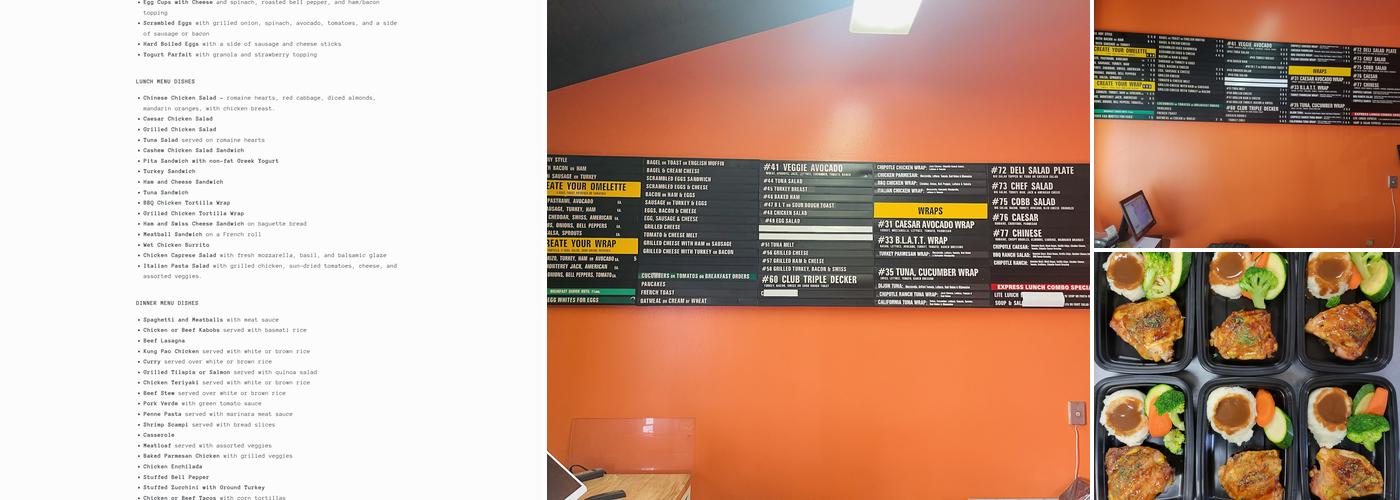 Suzy's Kitchen Menu