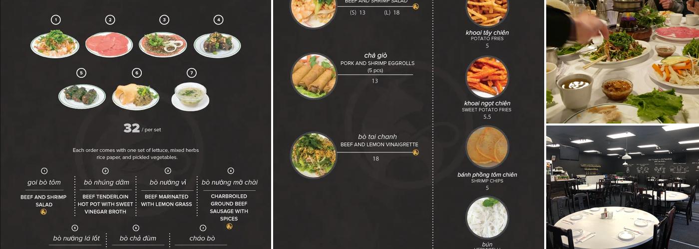 Thien An Restaurant Menu