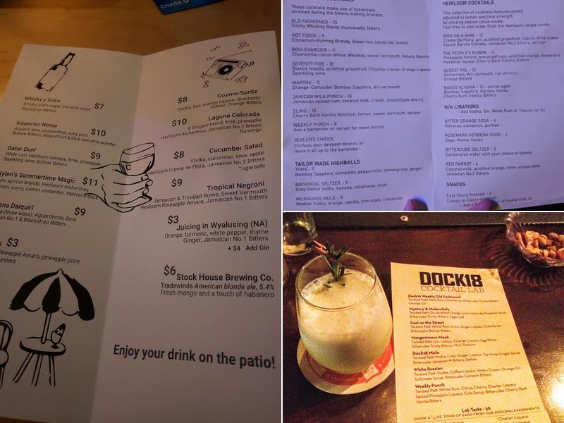 Bittercube Bar & Bazaar Menu