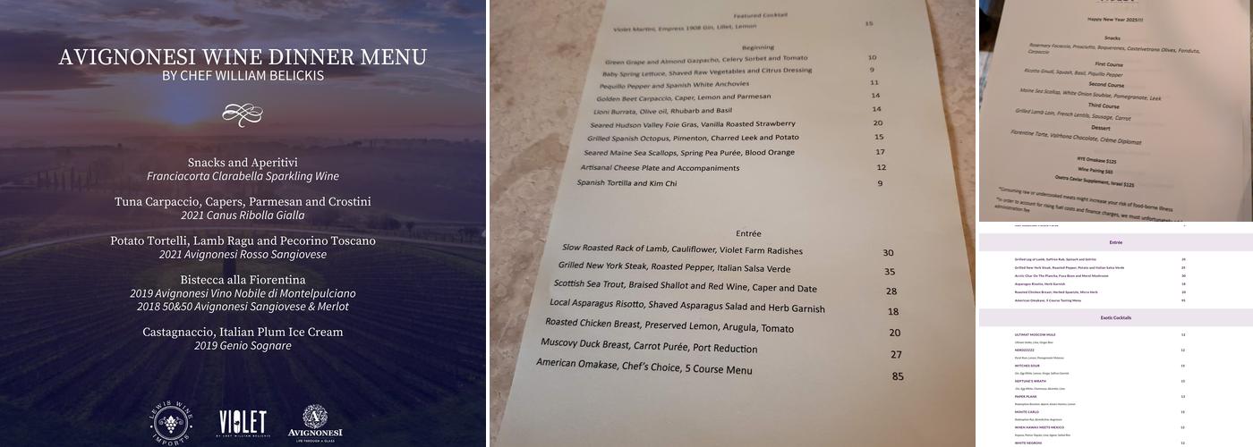 Violet Menu