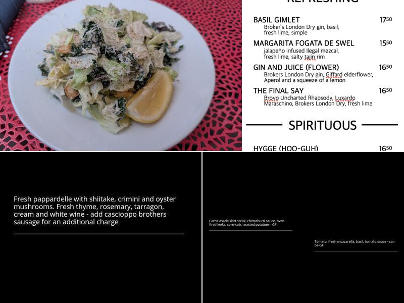 SWeL Restaurant Menu