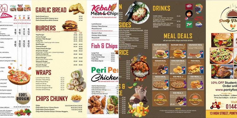 PONTY FOODHUB Menu